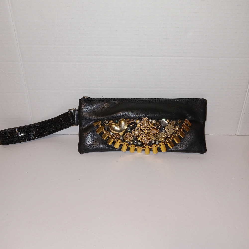 Wristlet with beaded charms embellishments